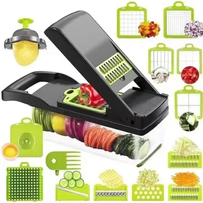  16 IN1 Vegetable Cutter Tomato Carrot Grater Cheese French Onion Shredders Kitchen Tool-000766