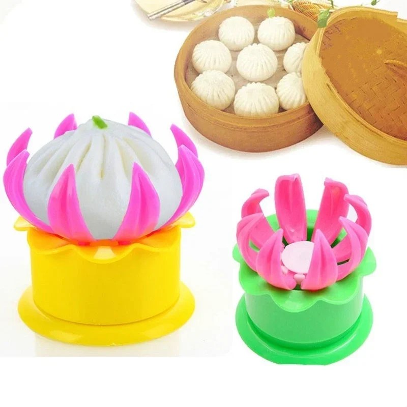 2Pcs New Pastry Pie Steam momo Dumpling Maker Mold Mould-000968