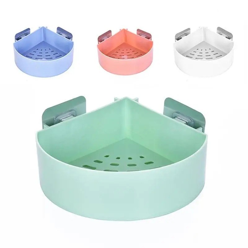  Bathroom Wall Corner Rack Storage Organizer Holder-000801