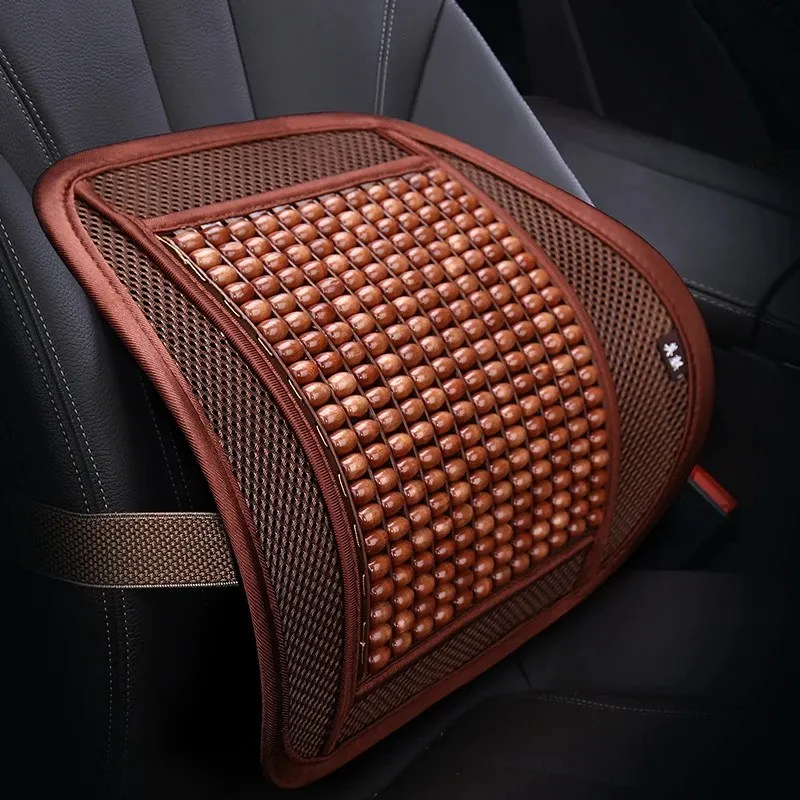  wooden bead waist support summer back massage waist cushion car/chair seat-000906