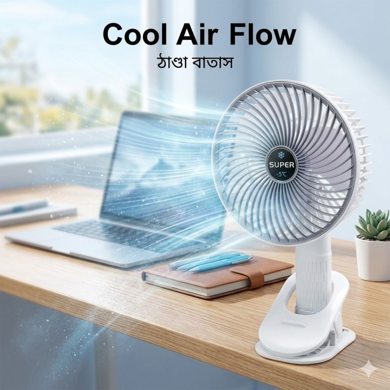  Mini Folding Fan 9 inch Pedestal Standing Fan Portable Usb Rechargeable Tower Table Desk Stand Fan_000277
