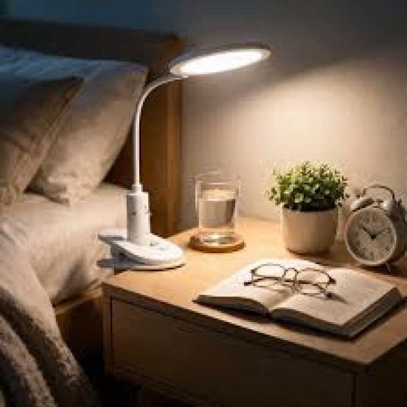  YG-8012H Folding Desk Lamp, USB Touch Control Dimmable Night Light, LED USB Rechargeable Desk Lamp-000786