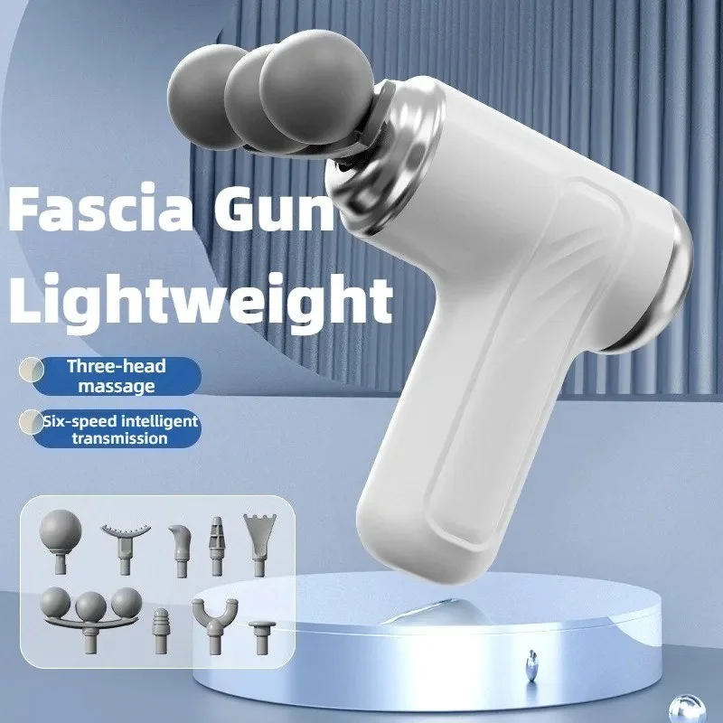  Powerful Fascia Machine Gun Small Strong Low-noise Relieve Pain Muscle Massager Pistol Professional Electric Massage Device