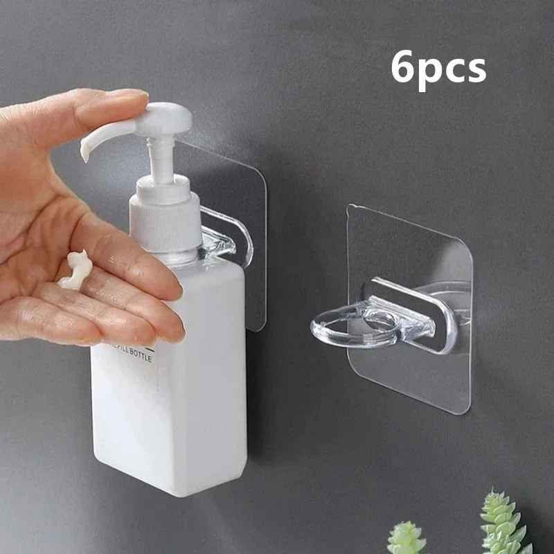  6 Pcs-Multifunctional Wall-Mounted Round Hooks - 000750