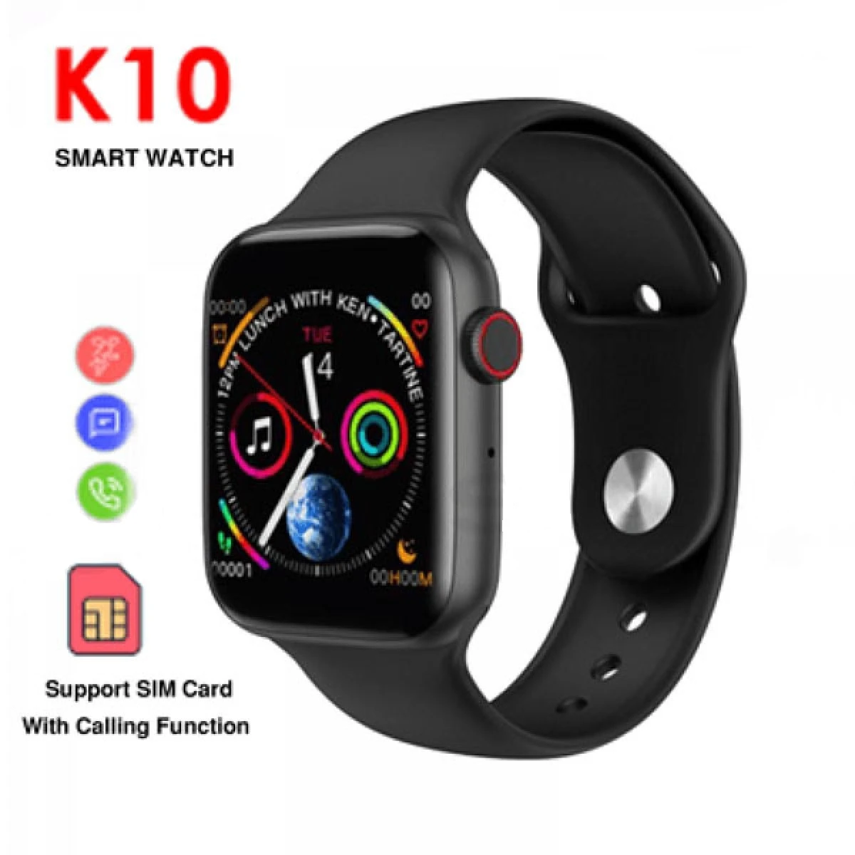 K10 Smartwatch Support Sim Card Smart Watch