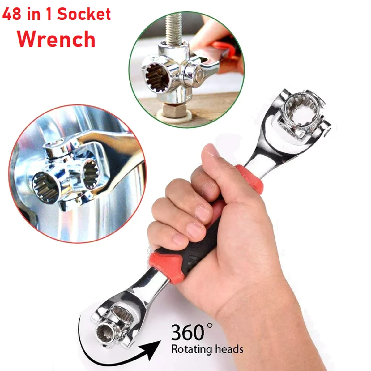 48-in-1 Universal 360 Degree 6-Point Socket Wrench