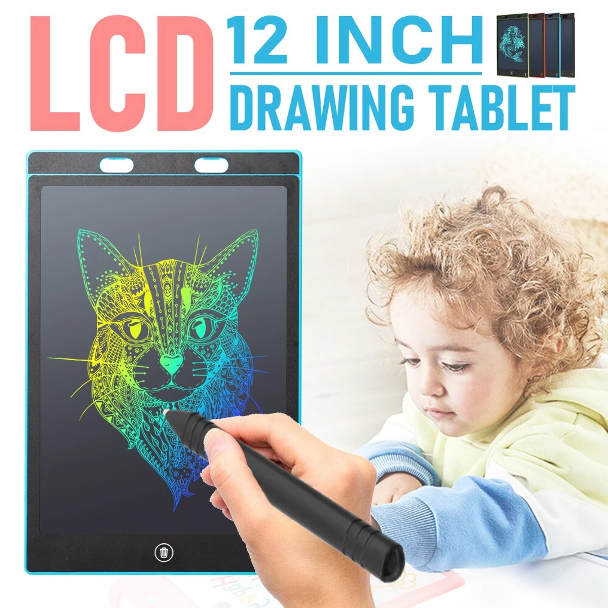 12 Inch LCD Writing Tablet Drawing Board Kids Graffiti Sketchpad Toys Handwriting Blackboard Magic Drawing Boards Toy Gift