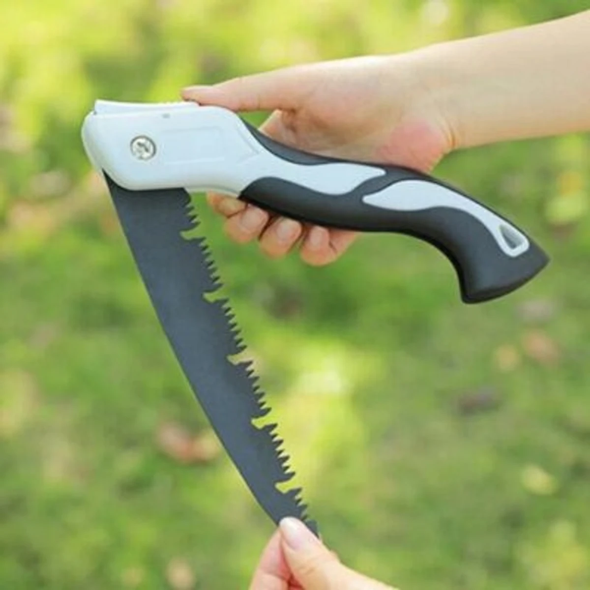 Portable Folding Hand Saw Sk5 Woodworking fast folding Alloy Hacksaw Blade PTFE Coating Portable Closes Camping Multitool Saws