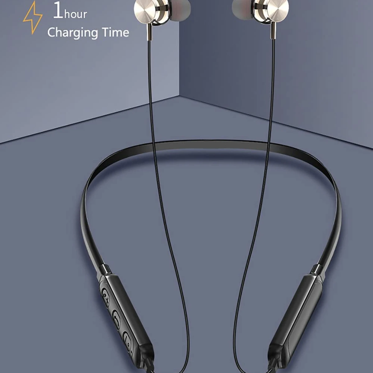G05 Wireless Bluetooth 5.0 Earphone Neckband Magnetic Headphones with Mic