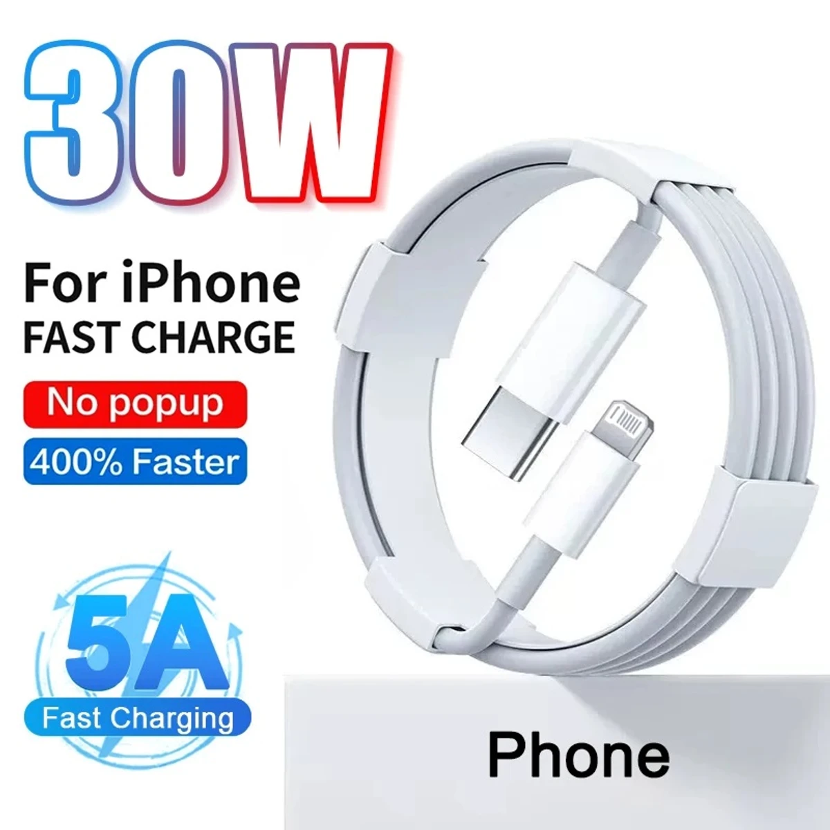 PD 30W Fast Charging Cable For Apple iPhone