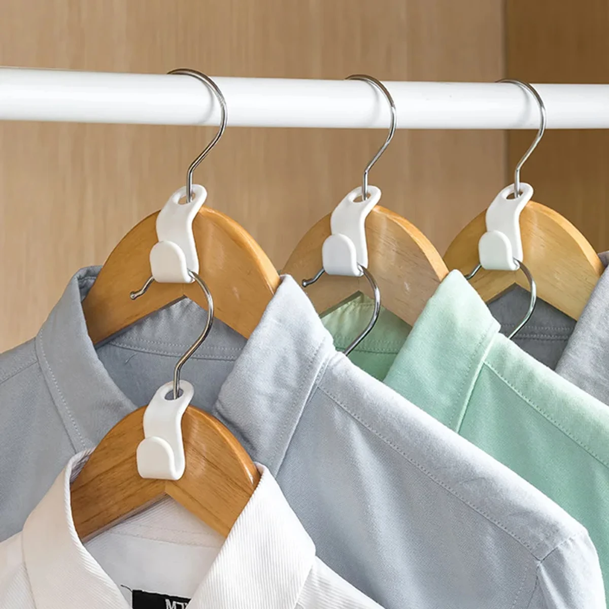 10 pcs Space Saving Clothes Hanger Connector Hooks Wardrobe Non Slip Creative S-Shaped Tiny Hook Mini Storage Holder
