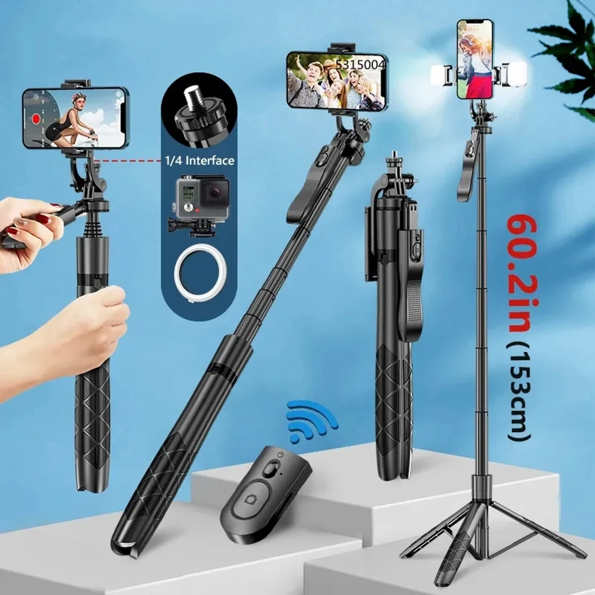 K28 Long Wireless Selfie Stick Tripod