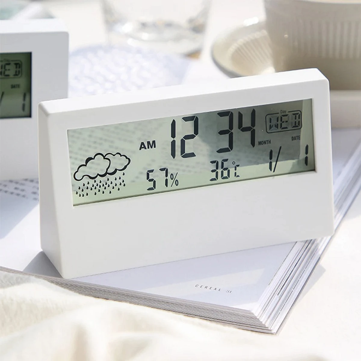 LED Thermometer Multifunction Electronic Temperature Weather Alarm Clock