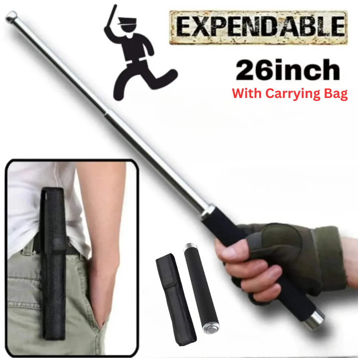 Street Guard Extendable Self-Defense Stick