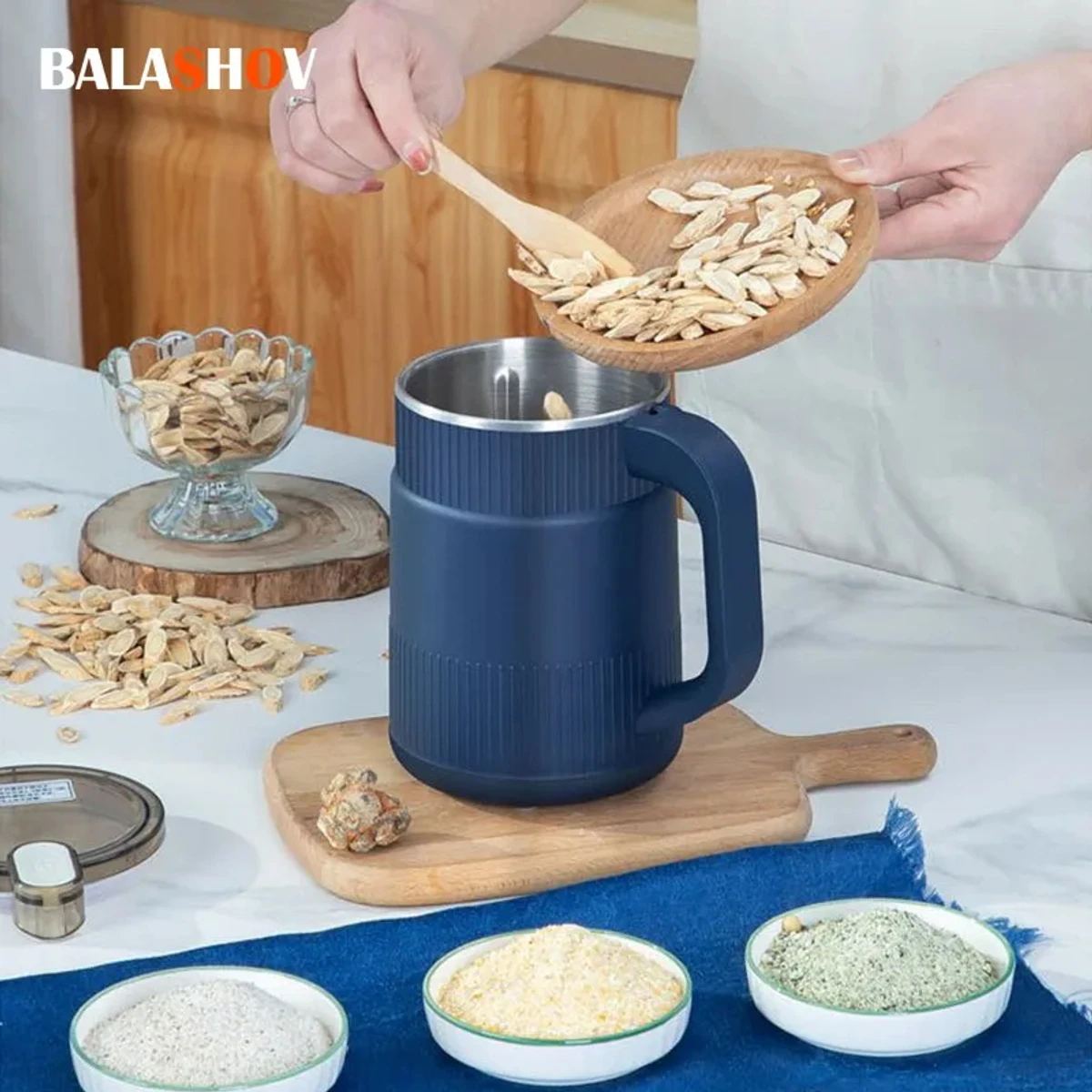 Multifunctional Electric Coffee Grinder Kitchen Cereal Nuts Beans Spices Grains Grinder Machine